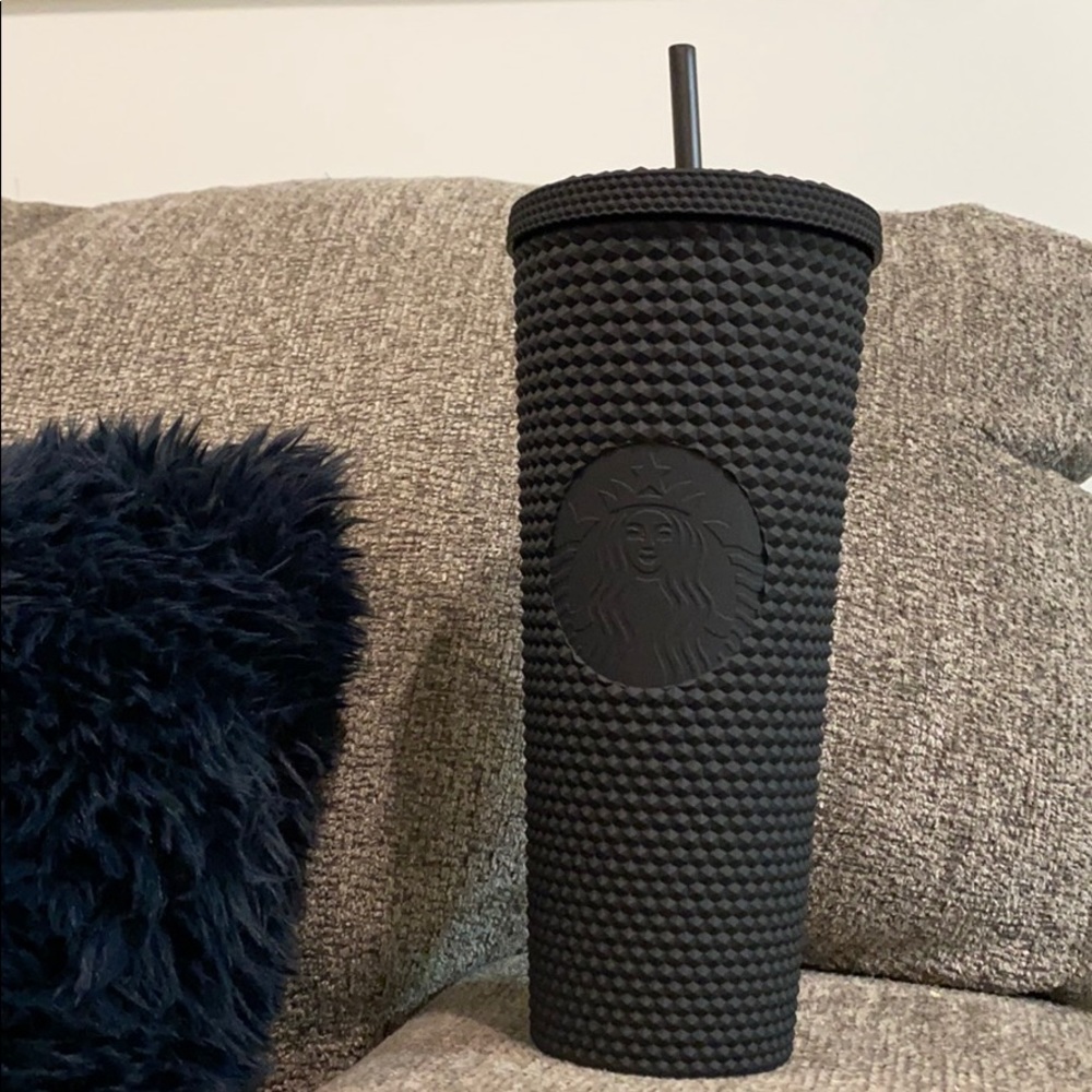 Black matte Starbucks tumbler